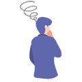 悩んでいる人